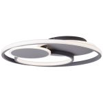 Brilliant Runda Plafonnier Métal Silicone Gris 45W 5200lm - 830-865 CCT | 500mm - Télécommande Dimmable