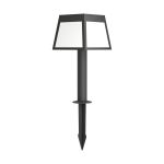 Eglo Piquet Lumière Altilia Solar Noir 7W 790lm - 830 Blanc Chaud | IP65 - Détecteur De Mouvement