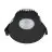 Nordlux Downlight Albric Aluminium Noir 8W 590lm 38D - 927 | 90mm - IP44 - Meilleur Rendu Des Couleurs - Dimmable