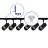 Bright Choice Ensemble complet Rail Monophasé Rail L 1 x 2 Mètre Noir | incl. 6x Spot + GU10 2700K 3W Dimmable + Embout, Connecteur d’Alimentation et L -Connecteur
