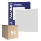 Lot 5x Noxion Panneau LED Ecowhite V4.0 28W 3400lm - 840 Blanc Froid | 60x60cm - UGR 