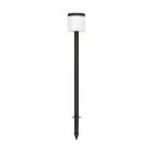 Eglo Piquet Lumière Pantete Solar Noir 7W 840lm - 830 Blanc Chaud | IP65 - Détecteur De Mouvement