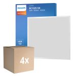 Voordeelpak 4x Philips LED Paneel CoreLine RC132V 26W 3600lm - 840 Koel Wit | 60x60cm - UGR <22