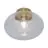 It's about RoMi Plafondlamp Brussels Glas Goud | Geschikt voor 1x E27 