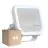 Voordeelpak 4x Ledvance LED Floodlight Aluminium Wit 17W 2200lm 100D - 830 Warm Wit | IP66 - Symmetrisch