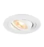 SLV New Tria 75 Spot Aluminium Wit Rond | Zaagmaat 75mm - Geschikt voor 1x GU10 