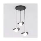 Emibig Hanglamp Ritual Staal Zwart | Geschikt voor 3x G9 - Max 8W